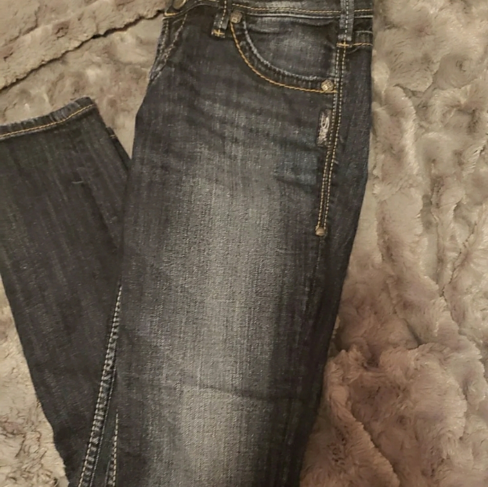 Womens Siver Brand Skinny Jeans